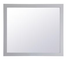 Elegant Aqua Rectangle Vanity Mirror 42 In. in Grey VM24236GR