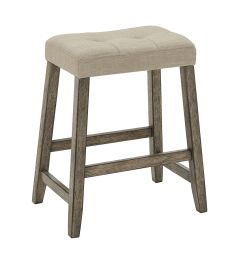 Progressive Township Upholstered Counter Stool (Set of 2) in Smokey Oak D847-64