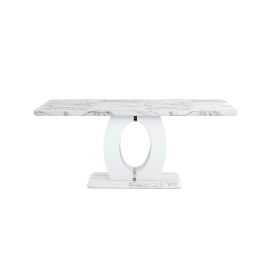 Global Furniture D894 Dining Table in White D894DT
