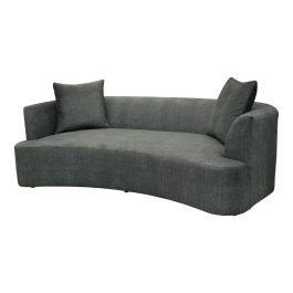 LH Home Isabella Sofa in Polished Pewter DAV027-SOFA-PPW