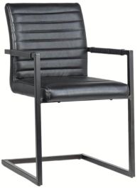 Dovetail Furniture Failon Dining Chair in Black DOV23000