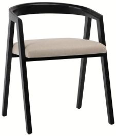 Charlie Oak Wood with Light Taupe Linen Dining Chair DV7849 CODE:UNIV20 for 20% Off