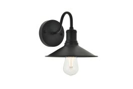 Elegant Etude 1 Light Black Wall Sconce LD4033W9BK