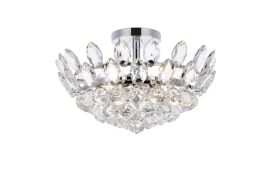 Elegant Emilia 16 In. Flush Mount in Chrome 1105F16C CLOSEOUT