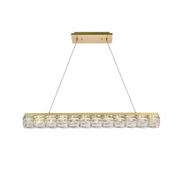 Elegant Valetta 36 In. Led Linear Pendant in Gold 3501D36G