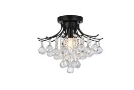 Elegant Toureg 16 In. Black Flush Mount V8000F16BK/RC