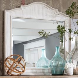 Liberty Furniture Farmhouse Reimagined Mirror in Antique White 652-BR51 EST SHIP TIME APPX 4 WEEKS
