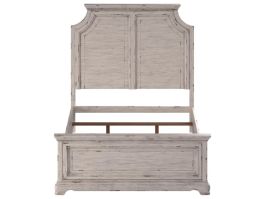 American Woodcrafters Providence Queen Panel Bed w/ Panel Footboard in Antique White 1910-50PNPN PROMO