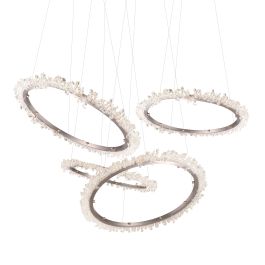 Nick Alain Halo Small Horizontal Chandelier in Clear Crystal VA-CHA-FPLM-168-S
