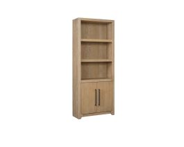 Martin Furniture Canyon Drive 78″ Bookcase with Doors in Natural Oak IMCD3278D