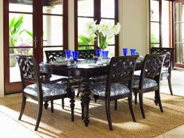 Lexington Tommy Bahama Royal Kahala Islands Edge Dining Table Set