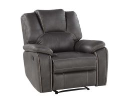 Steve Silver Katrine Manual Recliner Chair in Charcoal KT800CC