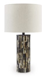 Ellford Table Lamp in Black/Brown/Cream L235684 FedEx/UPS