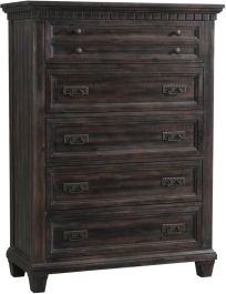 Elements International Morrison Chest in Smokey Gray Oak Lacquer MO600CH