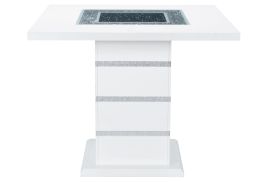 Global Furniture Monaco Square Bar Table in White MONACO-WHITE-BT