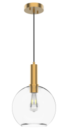 Vinci Lighting Pendants in Aged Brass/Black P1405ABCL