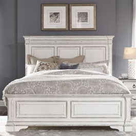 Emma Mason Signature Aster Park Queen Panel Bed in Antique White