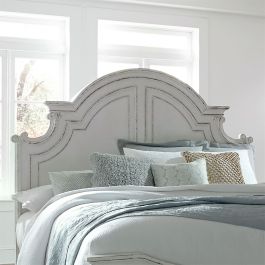 Liberty Magnolia Manor Queen Panel Headboard in Antique White 244-BR13 EST SHIP TIME APPX 4 WEEKS