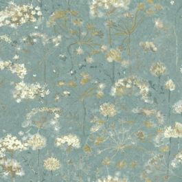 York Simply Candice Simply Candice D99 Botanical Fantasy Peel and Stick Wallpaper in Blue/Beige PSW1106RL (One Roll) FedEx/UPS