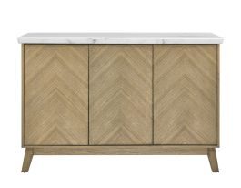 Steve Silver Vida Marble Top Server in White VD500WSV