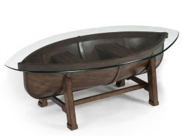 Magnussen Beaufort Oval Cocktail Table in Dark Oak