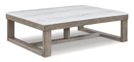 Loyaska Coffee Table in Brown/Ivory T789-1
