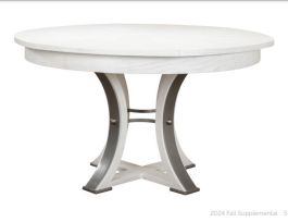 Sarreid Jupe Tower Medium Dining Table in Light Mink 54220-LM PROMO
