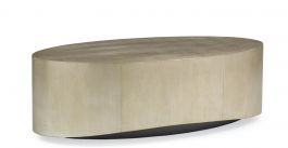 Caracole Furniture Classic Come Oval Here Cocktail Table in Pompeii TRA ...