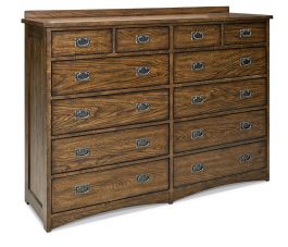Intercon Furniture Oak Park 12 Drawer Dresser in Mission 