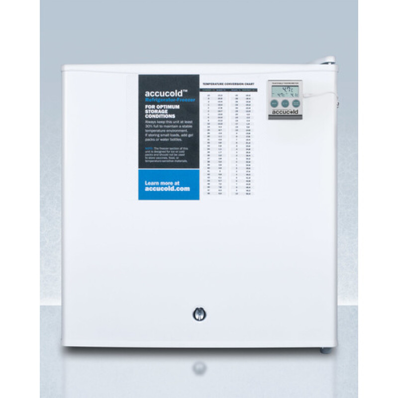 Accucold Compact Refrigerator-Freezer in White S19LWHPLUS2