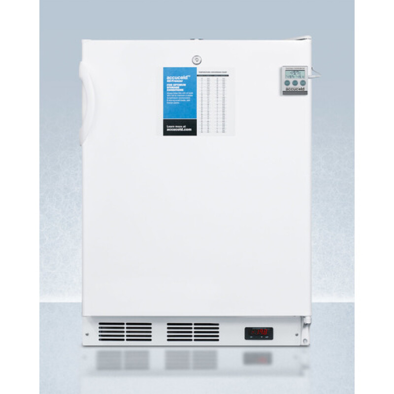 Accucold 24" Wide Built-In All-Freezer, ADA Compliant in White VT65MLBIPLUS2ADA