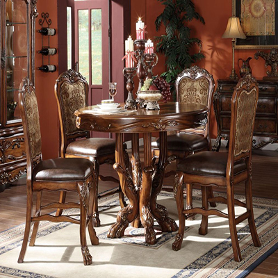 Acme dresden top round dining table